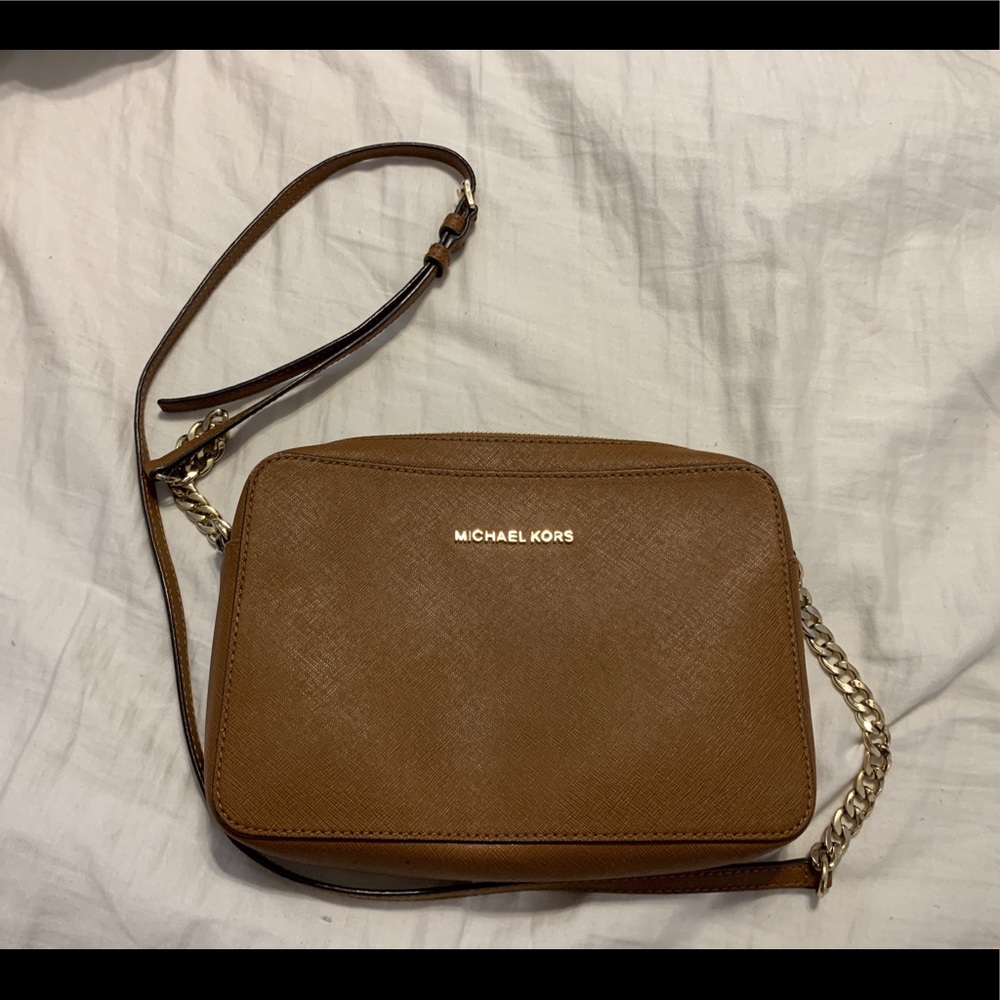 Small brown Michael Kors cross body bag